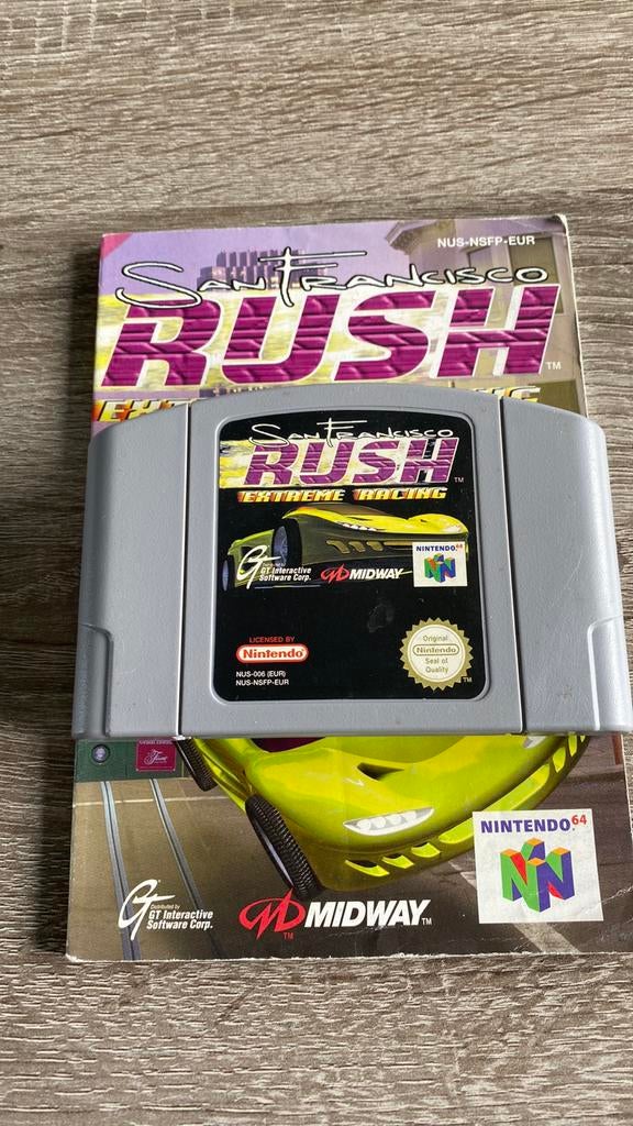 San Francisco Rush Extreme Racing, Consoles de jeu & Jeux vidéo, Jeux | Nintendo 64, Enlèvement ou Envoi, Comme neuf, Course et Pilotage