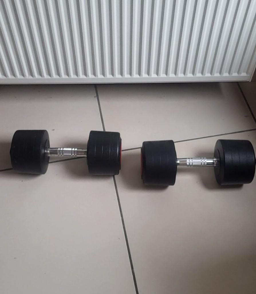 Ensemble d'haltères Hammer 27,5 kg, Sports & Fitness, Équipement de fitness, Enlèvement, Comme neuf, Pectoraux, Set d’haltères