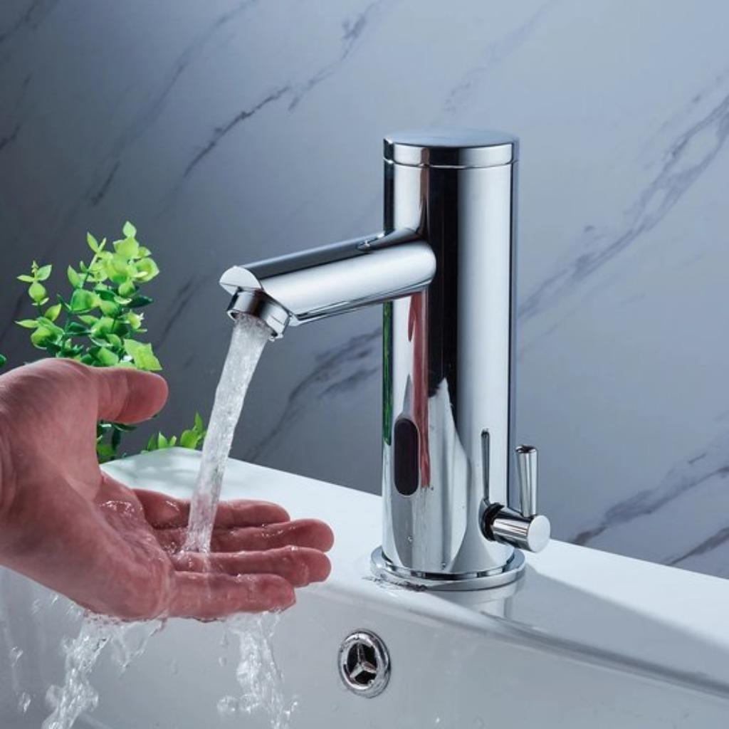 Robinet automatique capteur infrarouge chaud/froid, Bricolage & Construction, Enlèvement ou Envoi, Neuf, Chrome, Robinet