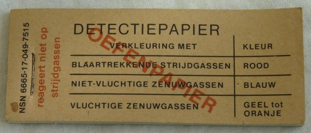 Detectie Papier Oefen Boekje, NBC, KL, jaren'60/'70.(Nr.7), Enlèvement ou Envoi, Armée de terre, Autres types