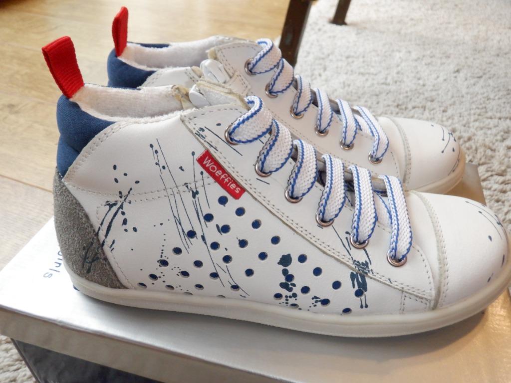 NIEUW echt lederen sneakers Woeffie's mt 32, Kinderen en Baby's, Jongen of Meisje, Nieuw, Ophalen of Verzenden, Schoenen