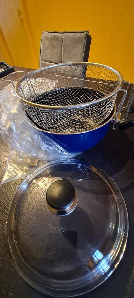 Teflon pan, frituurmand, nieuw, Ophalen, Nieuw