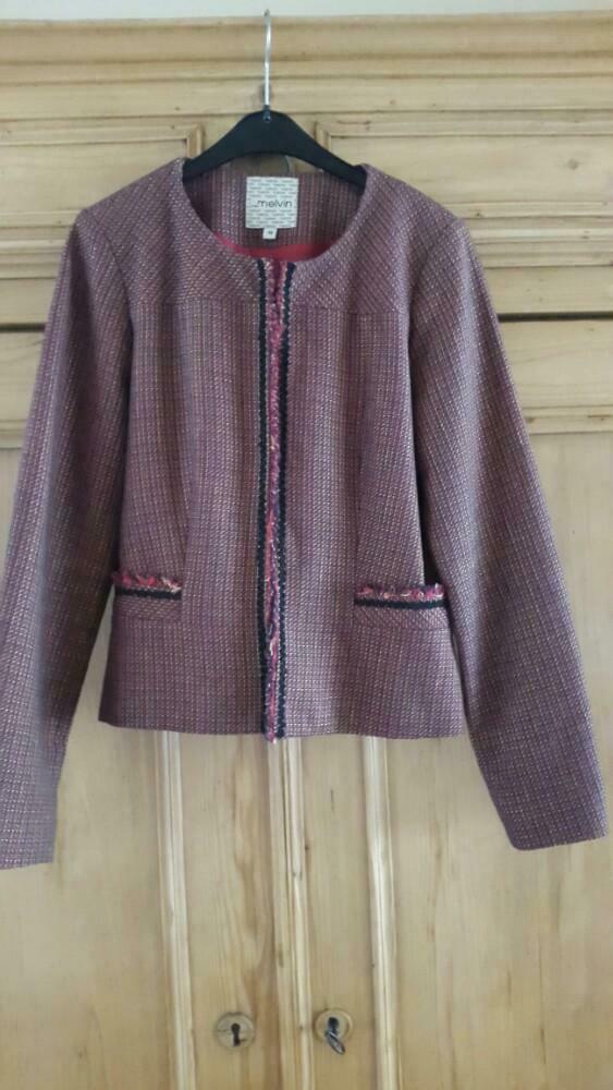 gekleed jasje MELVIN maat 38, Enlèvement ou Envoi, Comme neuf, Taille 38/40 (M), Manteau