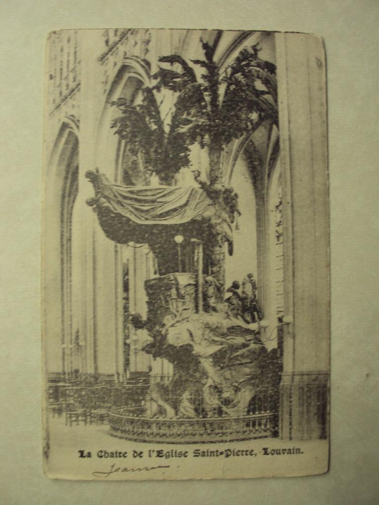 60028 - LOUVAIN - LA CHAIRE DE L'EGLISE SAINT-PIERRE, Collections, Cartes postales | Belgique, Envoi