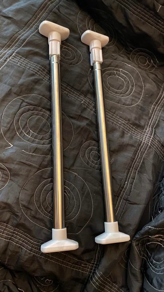 Set van 2 uitschuifbare stangen 46-80cm, Ophalen, Nieuw