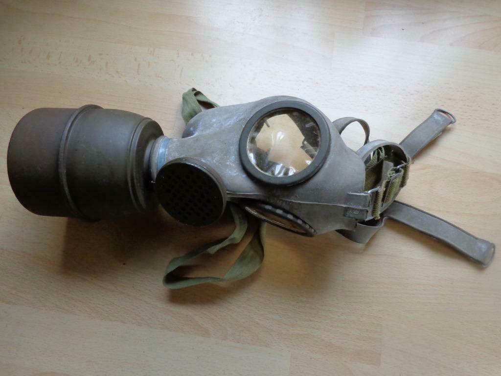 WWII  masque à gaz,France d'époque 1939,bon état,neutralisé, Enlèvement ou Envoi, Armée de terre, Vêtements ou Chaussures