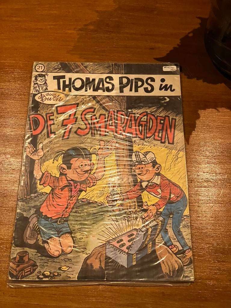 Thomas Pips 21 de 7 smaragden eerste druk, Boeken, Ophalen of Verzenden