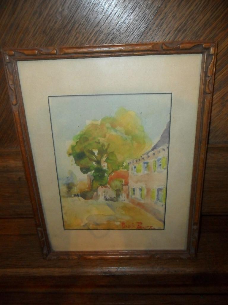 Aquarelle de Renée PRINZ (1883-1973), Ophalen of Verzenden