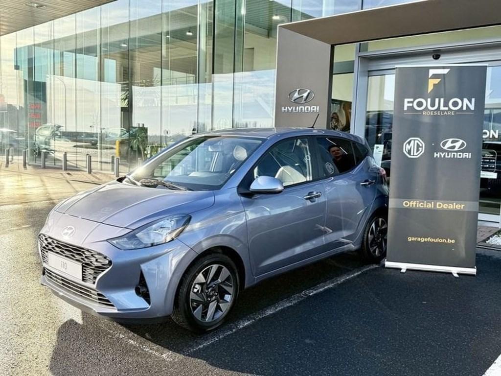 Hyundai i10 1.0 benzine Techno | DAGINSCHR 12/2025, Parkeersensor, Zwart, 46 kW, Blauw