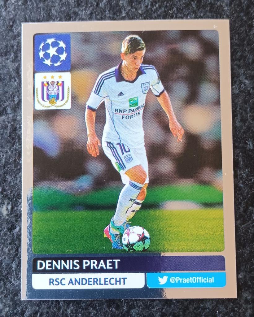 PANINI UEFA CL 2013-14 DENNIS PRAET (ANDERLECHT), Verzamelen, Ophalen of Verzenden