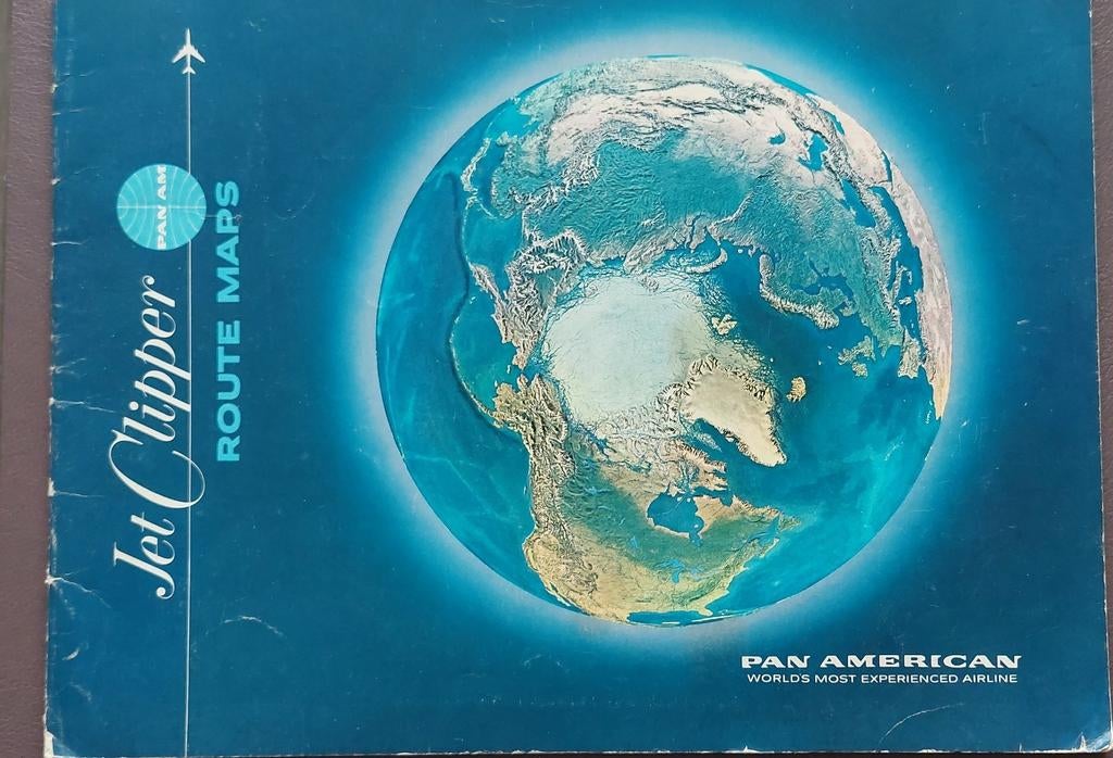 Cartes des routes panaméricaines du Jet Clipper 1964, Enlèvement ou Envoi, Utilisé
