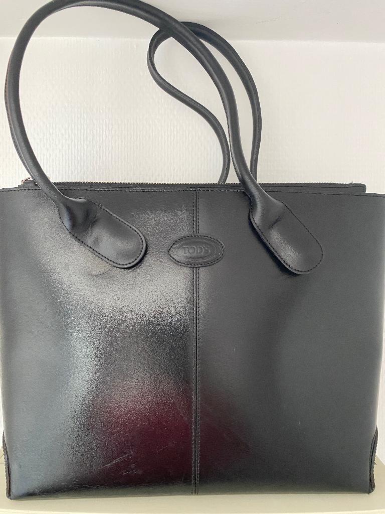 Tod's d-bag vintage handtas, Ophalen of Verzenden, Zo goed als nieuw, Zwart, Handtas