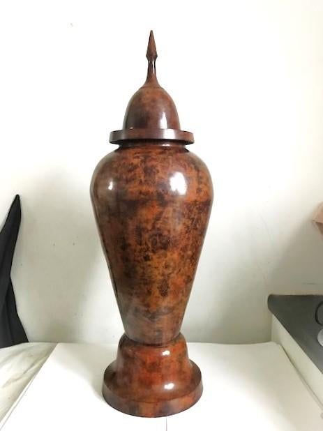 Vase bronze marbré H 77 Rare Antique 😍😎⚡🎁👌, Enlèvement ou Envoi