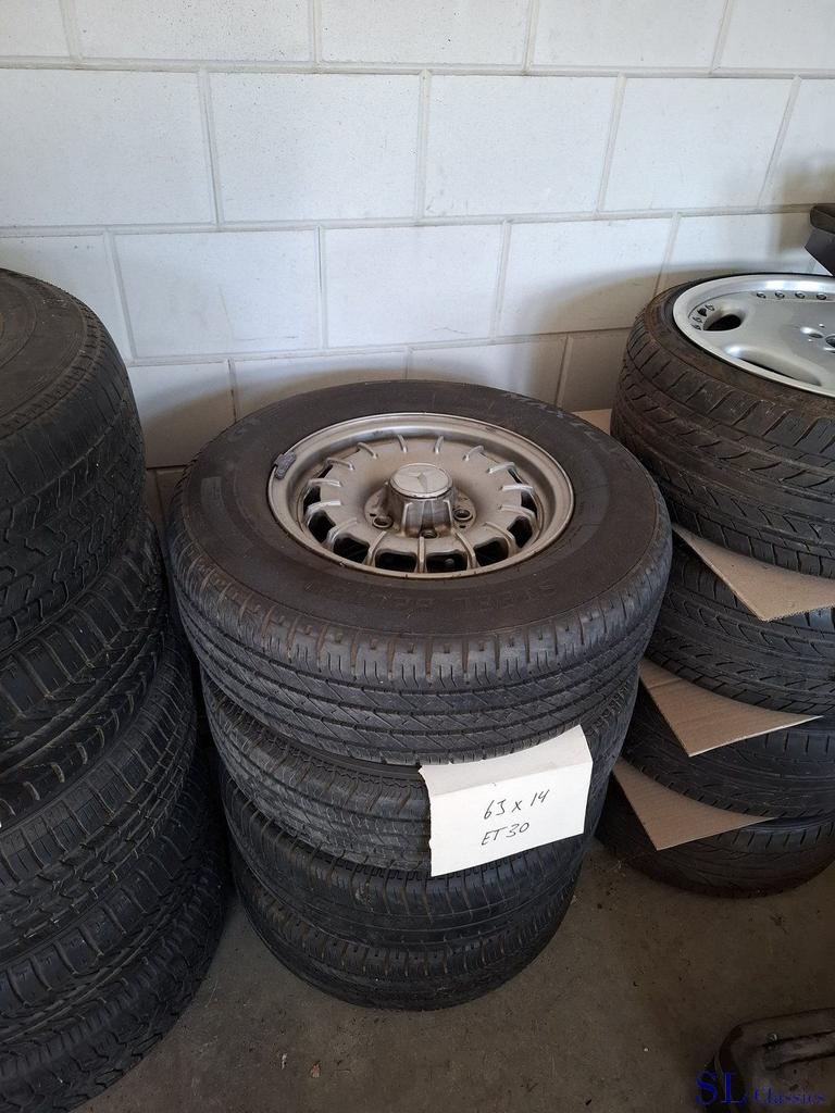 Barock velgen 14 inch Mercedes SL SLC W107 R107 C107, Ophalen of Verzenden, Gebruikt, Mercedes-Benz