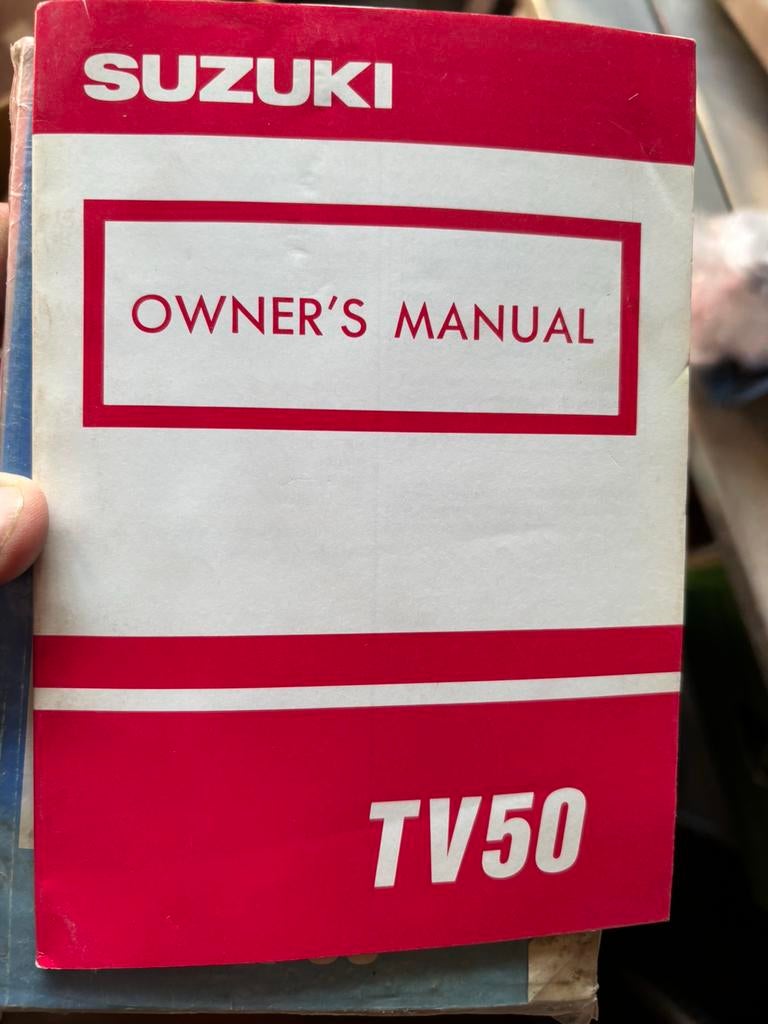 Manuel d'utilisation des Suzuki TV50, AP50, Motos, Modes d'emploi & Notices d'utilisation, Enlèvement ou Envoi, Suzuki