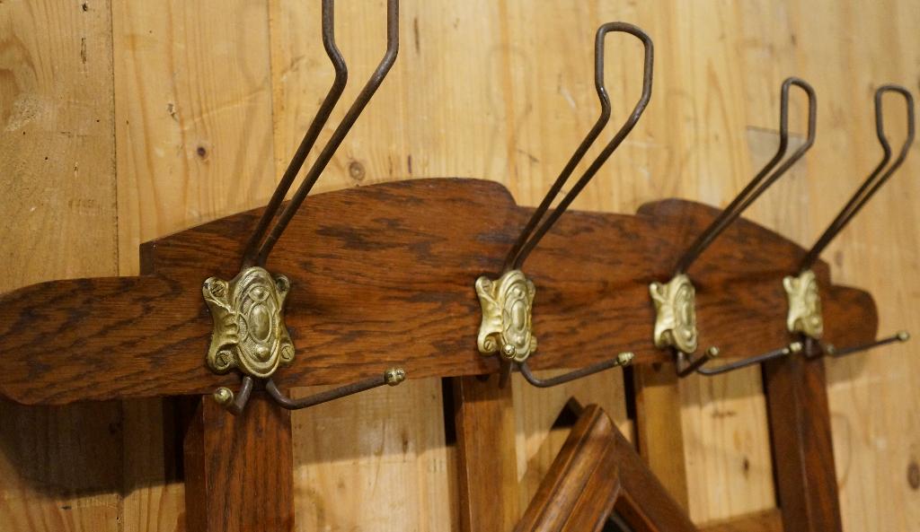 Miroir mural, porte-manteau sur pied, mobilier d'entrée déco, Enlèvement, Utilisé, 200 cm ou plus, Bois