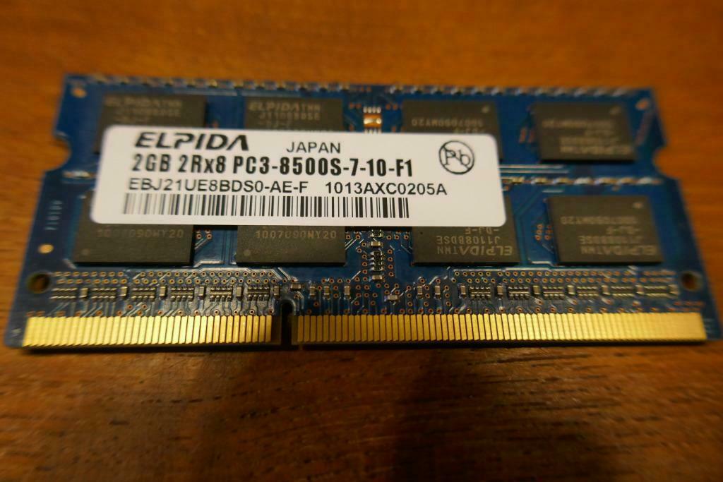 RAM geheugen voor laptop 2 GB DIMM DDD3, DDR3, Ophalen of Verzenden, Zo goed als nieuw, 2 GB