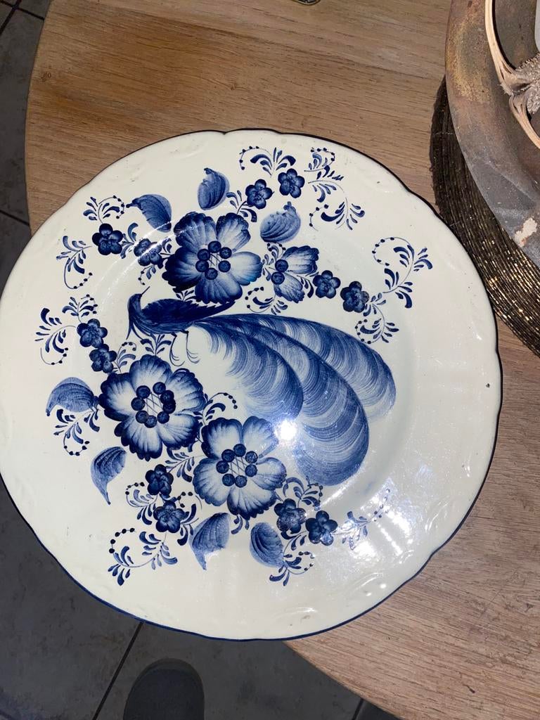 Delfts blauwe grote schaal, Ophalen