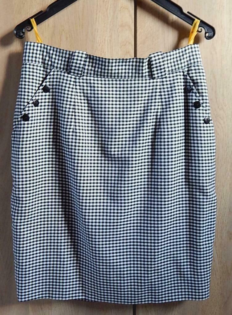 rok wit-zwart - maat 38 - gevoerd, Ophalen of Verzenden, Gedragen, Maat 38/40 (M), Wit