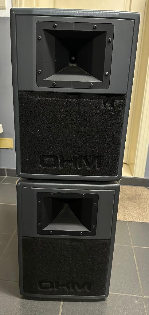 Twee speakers 150W, Audio, Tv en Foto, Luidsprekerboxen, Gebruikt, 120 watt of meer, Center speaker, Ophalen