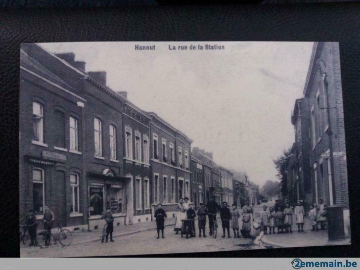 carte postale hannut rue de la station, Collections, Cartes postales | Étranger