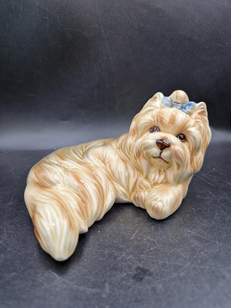 Porselein beeldje yorkshire terrier Vaga International, Verzamelen, Ophalen of Verzenden, Zo goed als nieuw