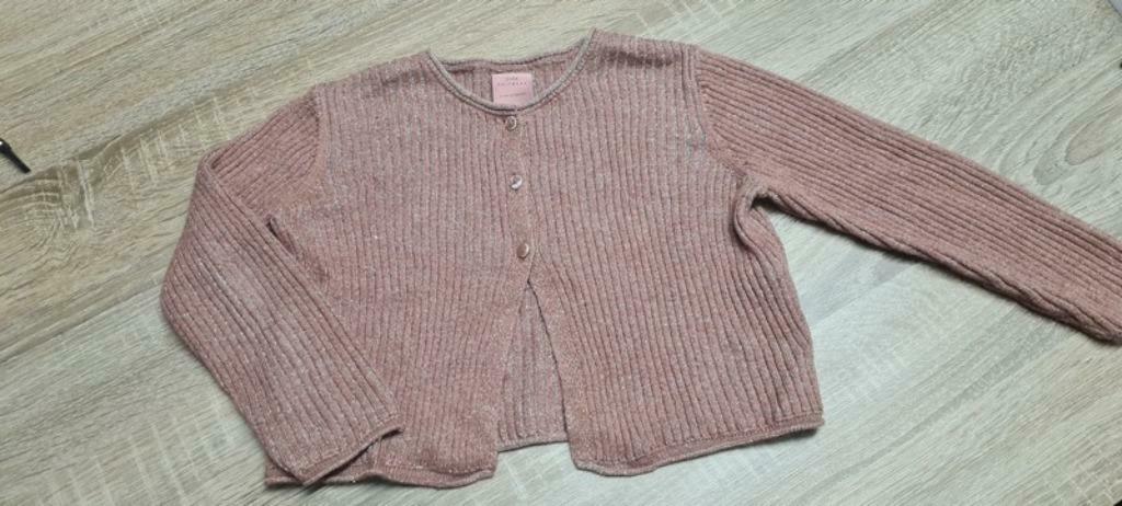 Magnifique petit gilet vieux rose Zara - 5 ans, Kinderen en Baby's, Kinderkleding | Maat 110, Ophalen of Verzenden, Zo goed als nieuw