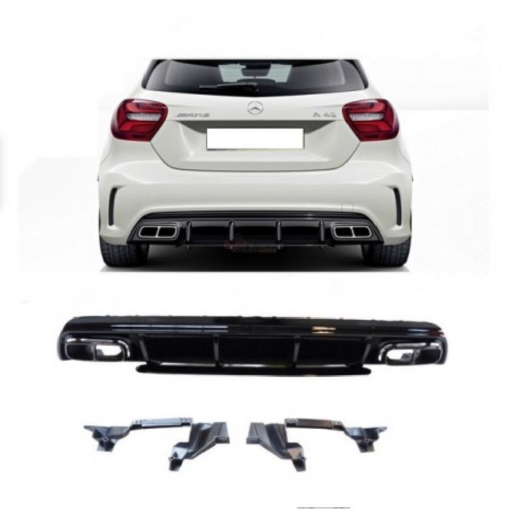 DIFFUSEUR ARRIERE + EMBOUTS MERCEDES CLASSE A W176 (12-18), Autos : Divers, Tuning & Styling, Enlèvement ou Envoi
