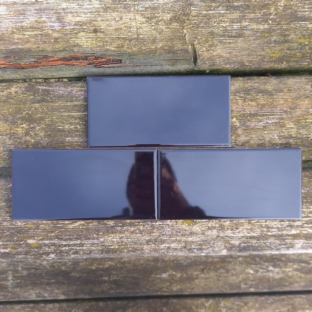 Zwarte en witte wandtegels, tegels, faïence, Ophalen, Nieuw, Wandtegels