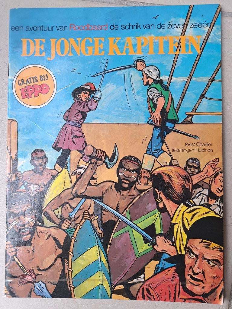 Strip - Roodbaard - De jonge kapitein, Boeken, Gelezen, Eén stripboek, Ophalen of Verzenden, J.M. Charlier ☆ V. Hubinon