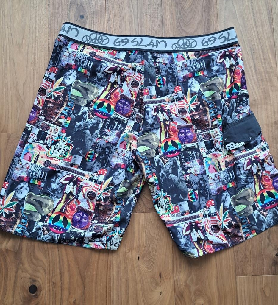 Slam69, short de surf, XL, marque australienne, psychédéliqu, Vêtements | Hommes, Vêtements de bain & Maillots de bain, Taille 56/58 (XL)