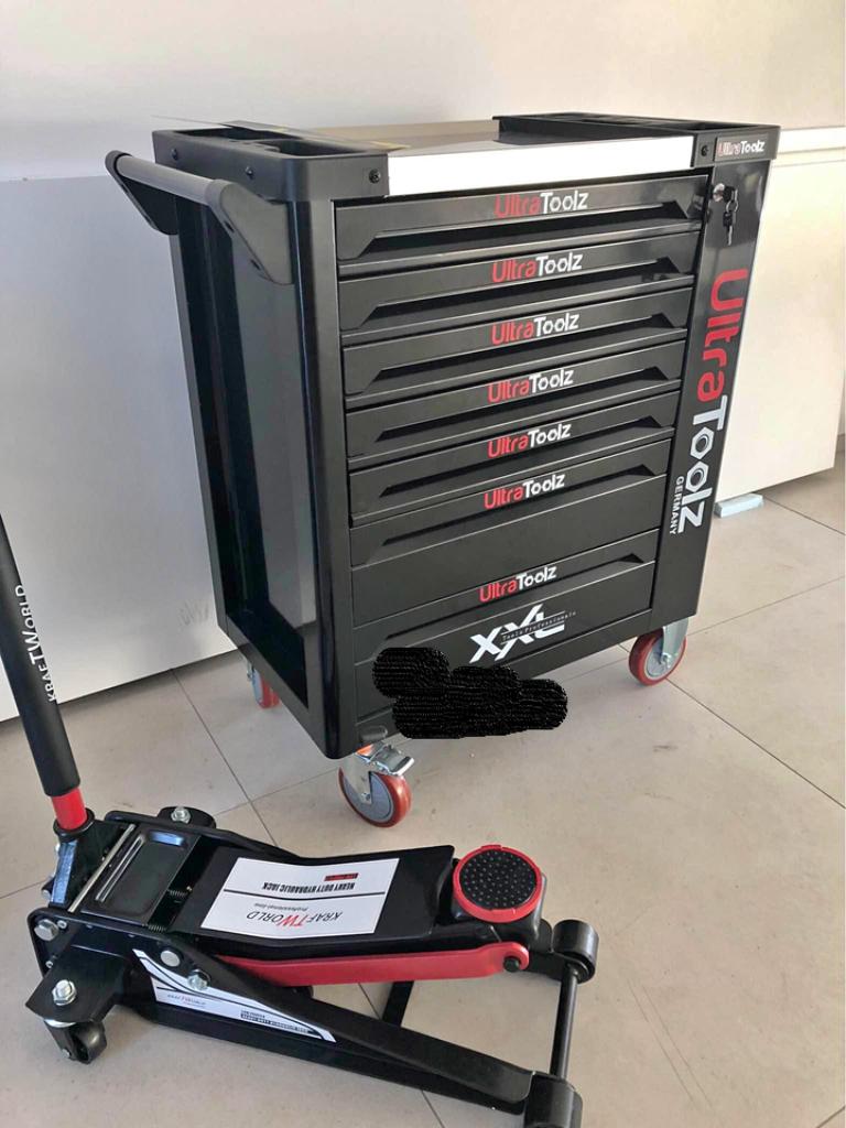 servante à outils XXL + cric 4 tonnes (Neuf sous emballage), Bricolage & Construction, Enlèvement, Neuf
