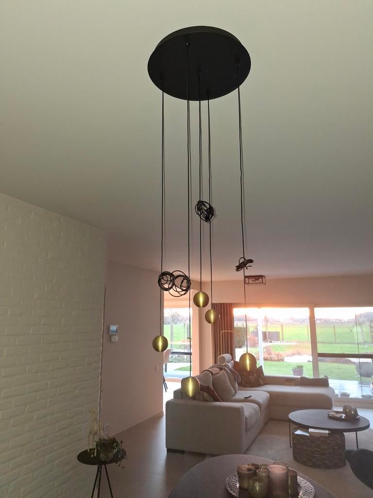 Hanglamp van Atmooz met 5 ledlampen, Ophalen, Nieuw