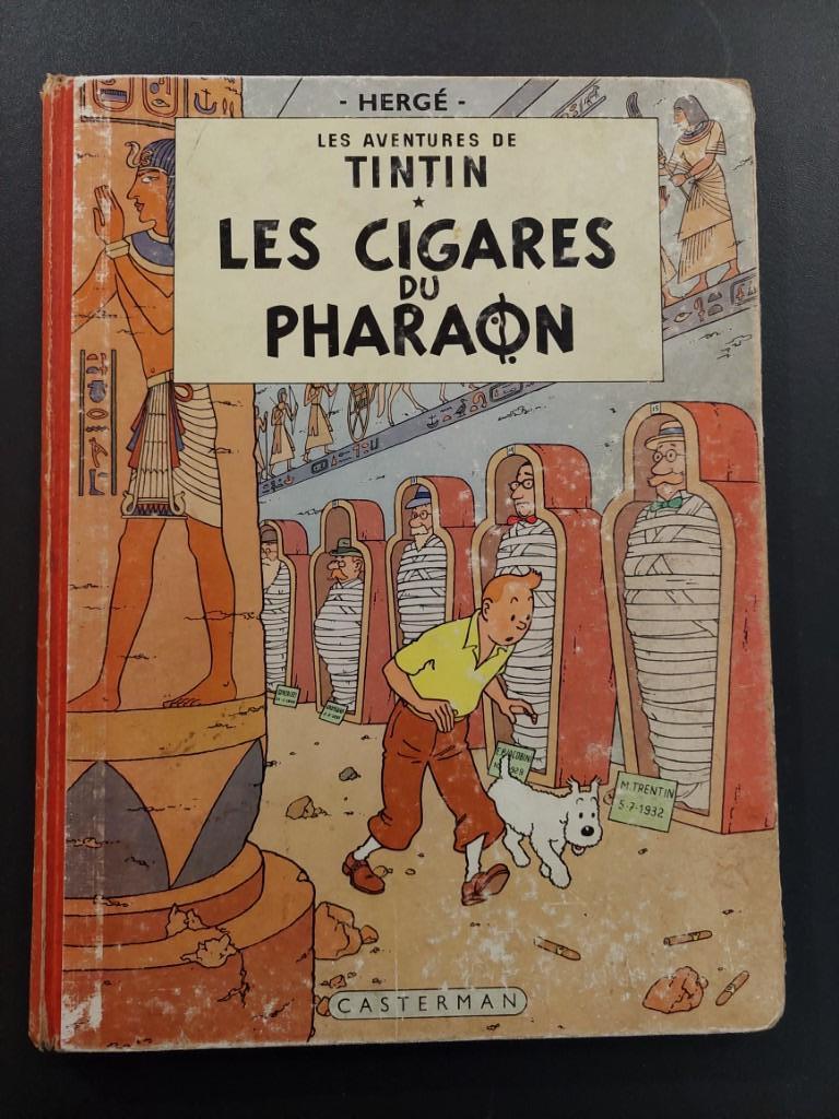 Tintin - les cigares du pharaon - B35 / 1964, Livres, Enlèvement ou Envoi, Utilisé