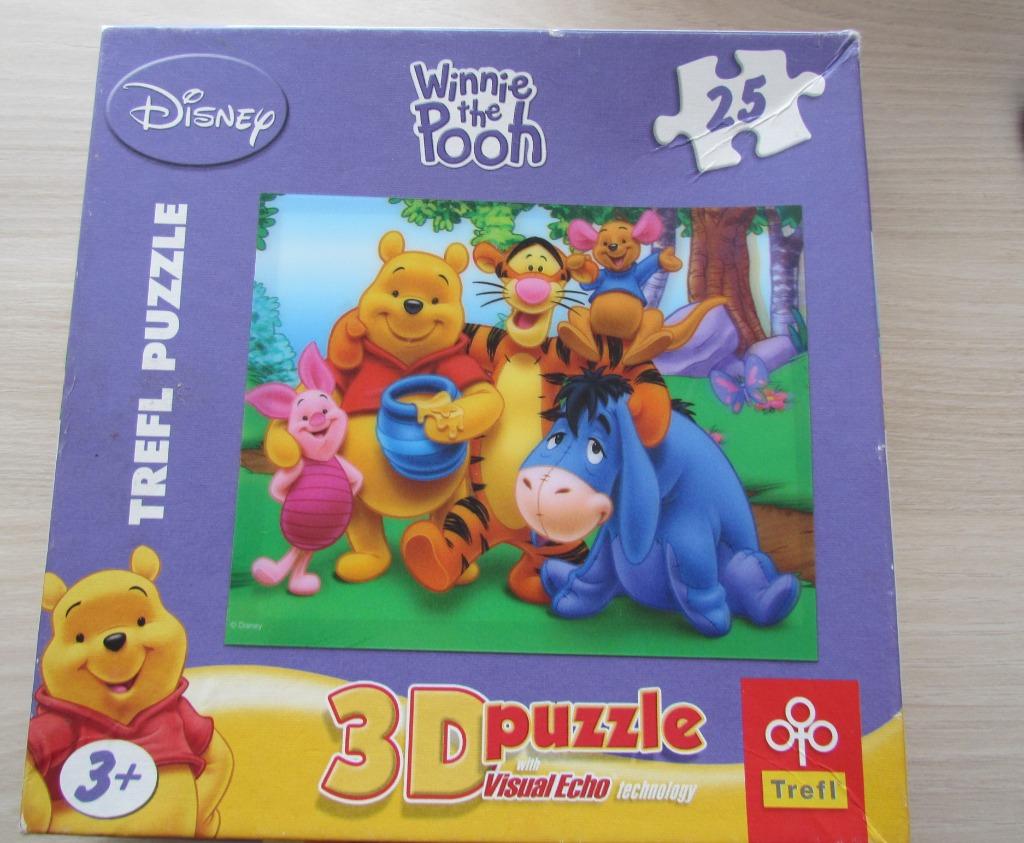 3D puzzel Winnie The Pooh, Ophalen of Verzenden, 10 tot 50 stukjes, Gebruikt
