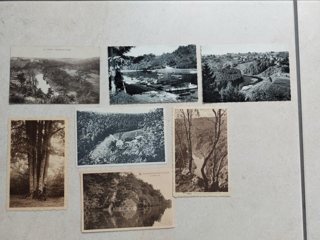 lot van 7 oude postkaarten van Chiny, Verzamelen, Verzenden