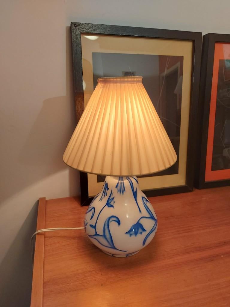 Mid-century Delfts blauwe tafellamp, 1950s, Ophalen