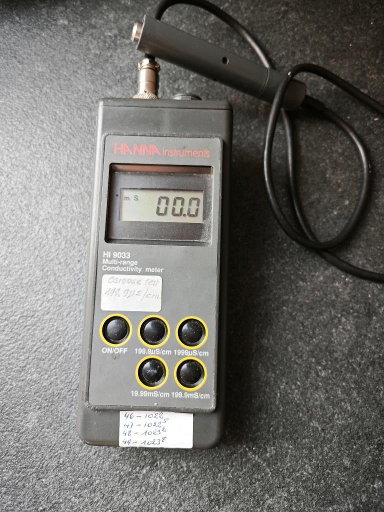 Osmose meter, Enlèvement