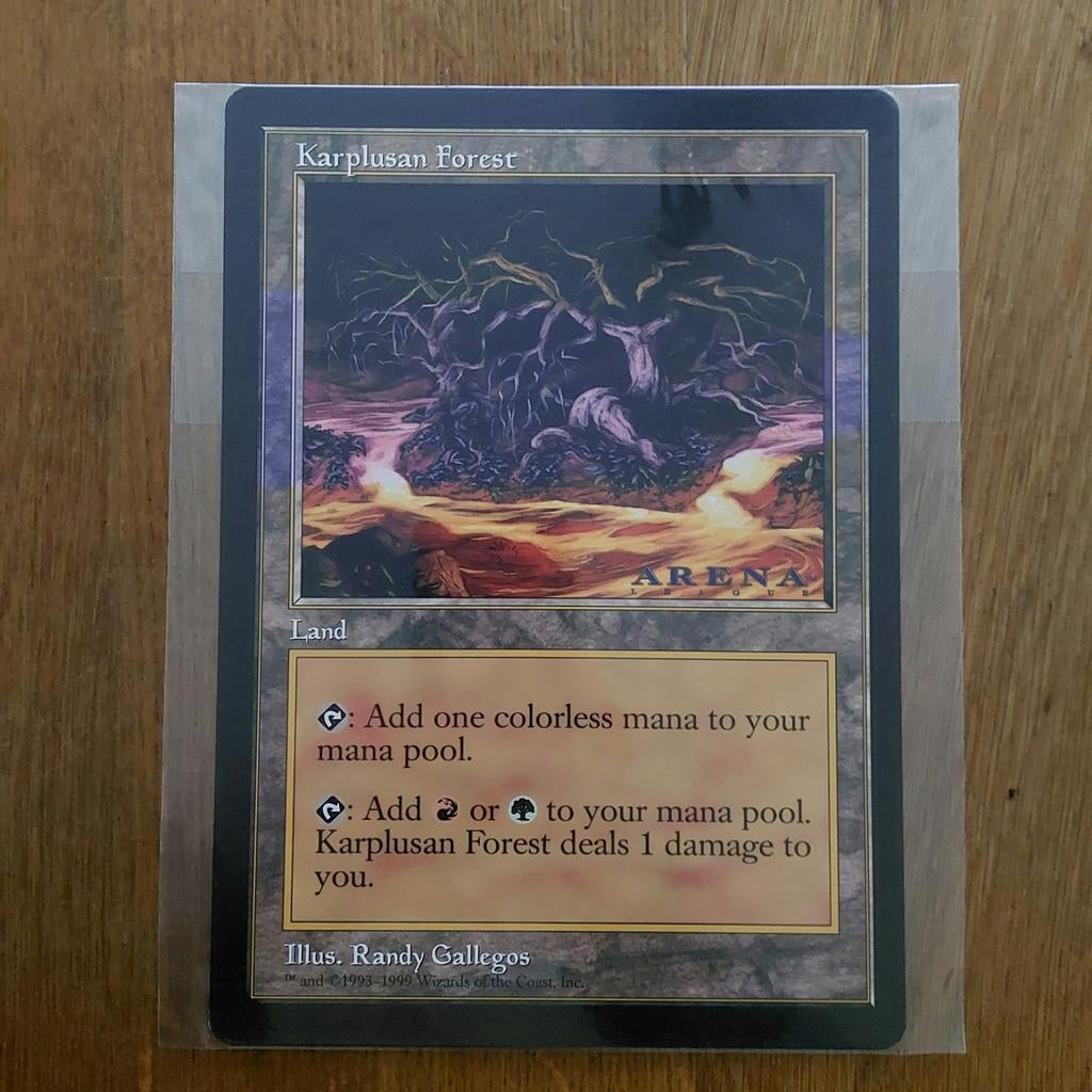 MAGIC THE GATHERING  - JUMBO CARD  - KARPLUSAN FOREST, Enlèvement ou Envoi, Neuf, Cartes en vrac