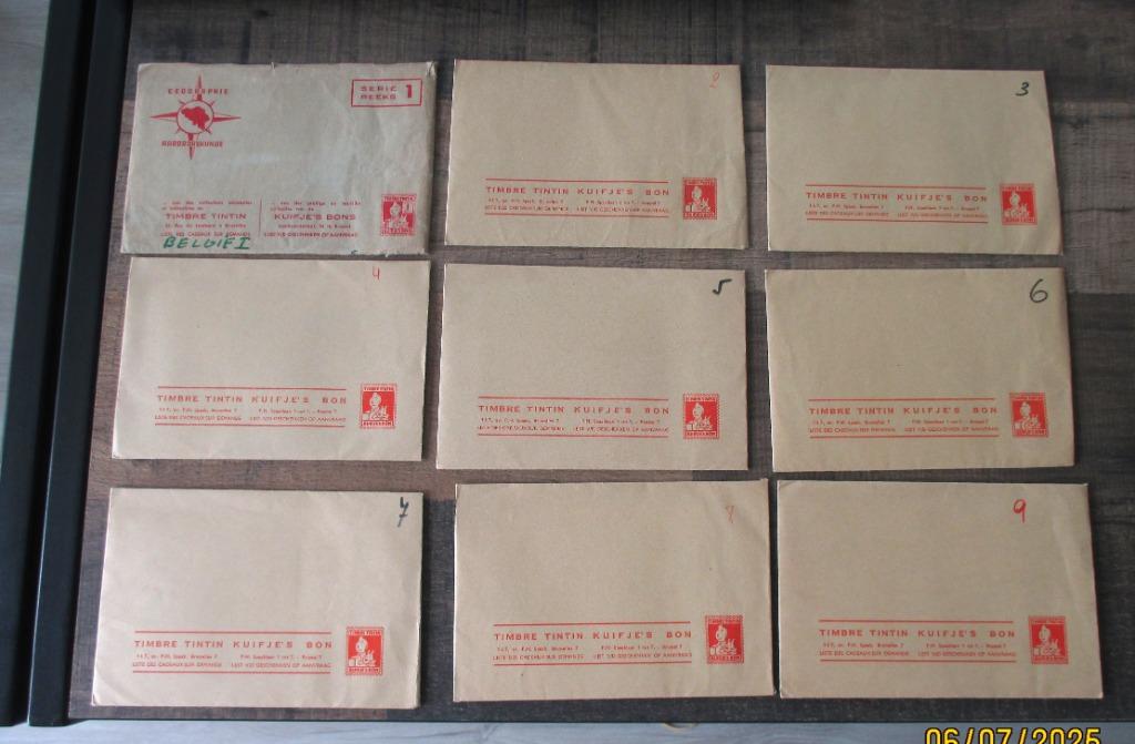 Kuifje's Bons --België I (reeksen 1-9), Ophalen of Verzenden, Zo goed als nieuw, Prent, Natuur