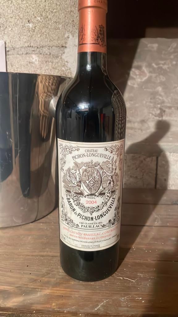 Château Pichon Longueville 2004, Verzamelen, Wijnen, Zo goed als nieuw, Rode wijn, Ophalen of Verzenden