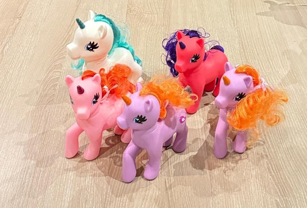 5 grote vintage my little pony popjes, Kinderen en Baby's, Ophalen