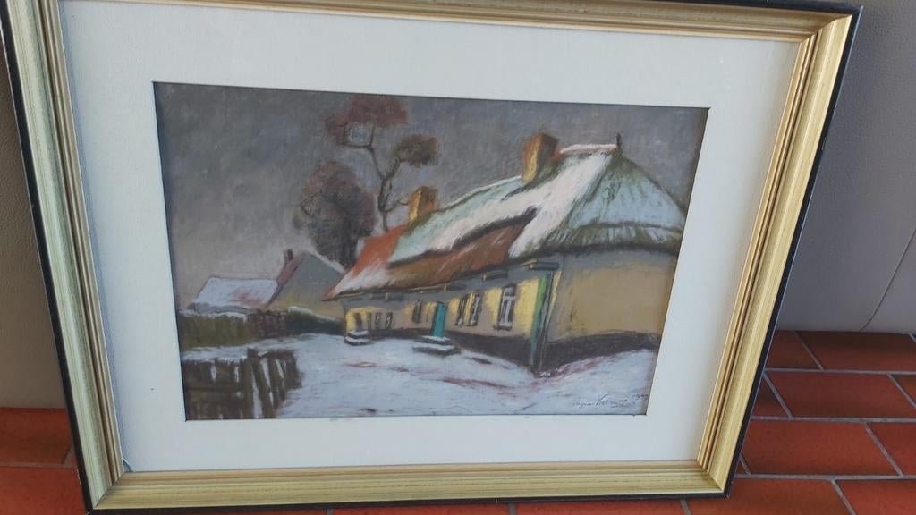 Pasteltekening van Raymond Verstraeten, Antiek en Kunst, Ophalen