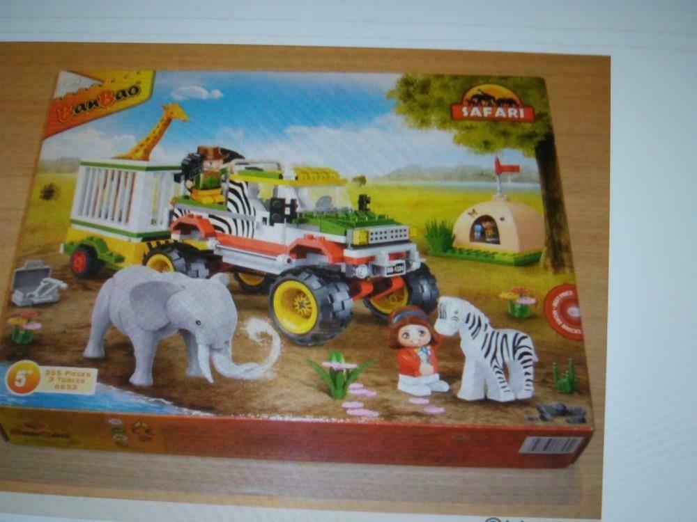 nieuw - 2 blokkendozen Banbao Safari, Ophalen, Nieuw, Complete set