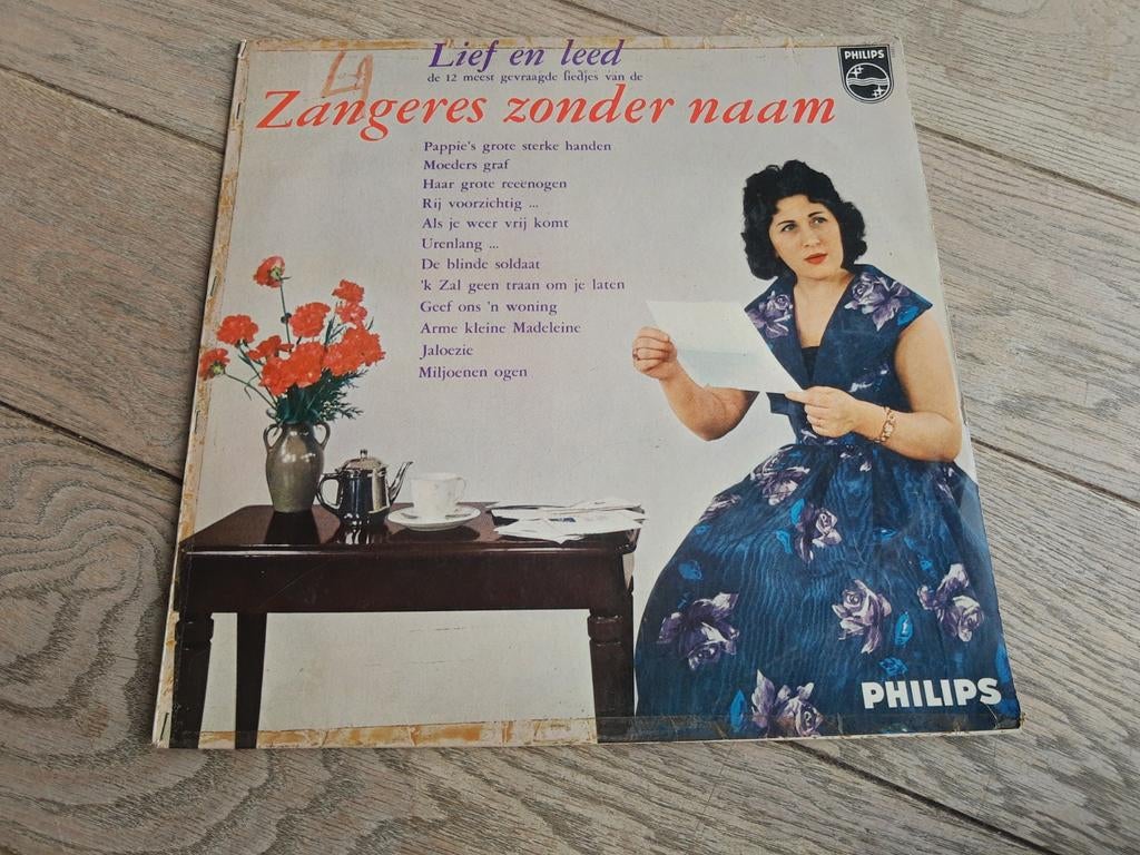 Lp : Zangeres zonder naam - lief en leed, Cd's en Dvd's, Ophalen of Verzenden