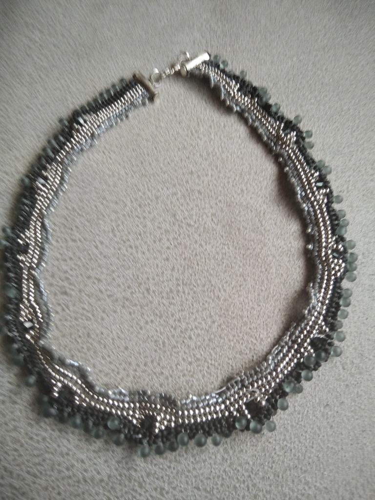 Halsketting met Swarovski parels handgemaakt, Ophalen of Verzenden, Nieuw