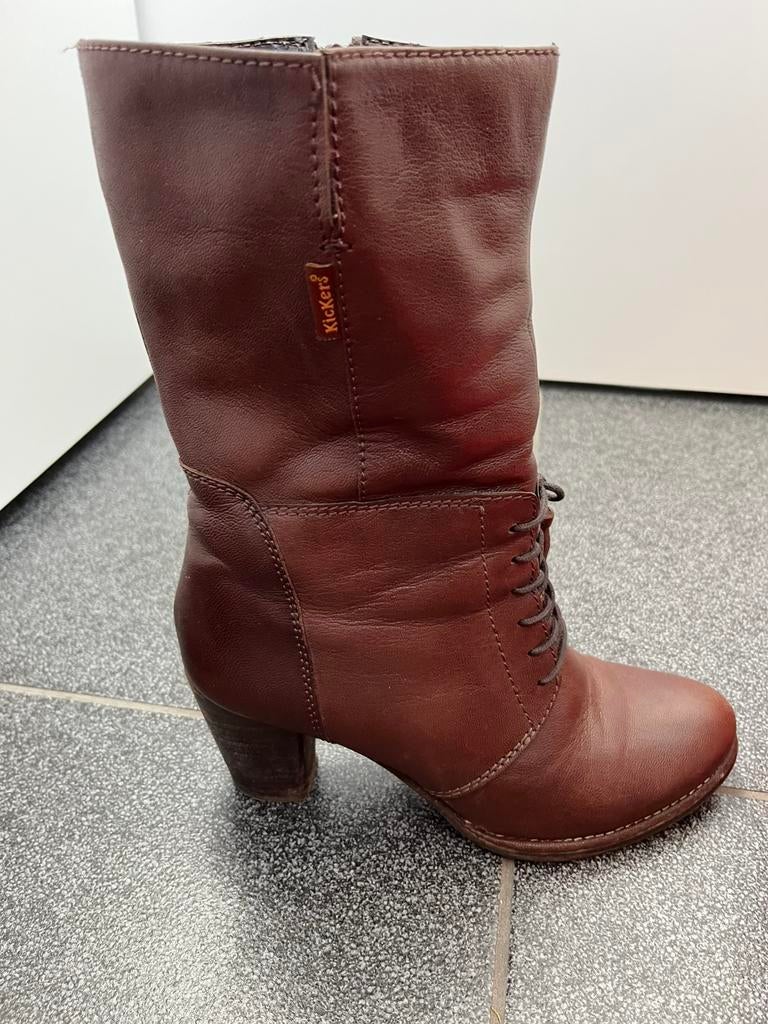 Laarsjes bruin Kickers maat 39, Kleding | Dames, Bruin, Lage of Enkellaarzen, Ophalen of Verzenden, Kickers
