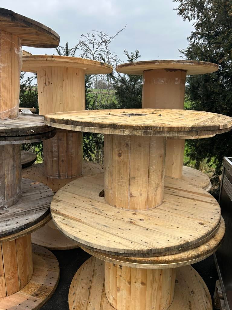 20 houten bobijnen, Jardin & Terrasse, Enlèvement, Comme neuf