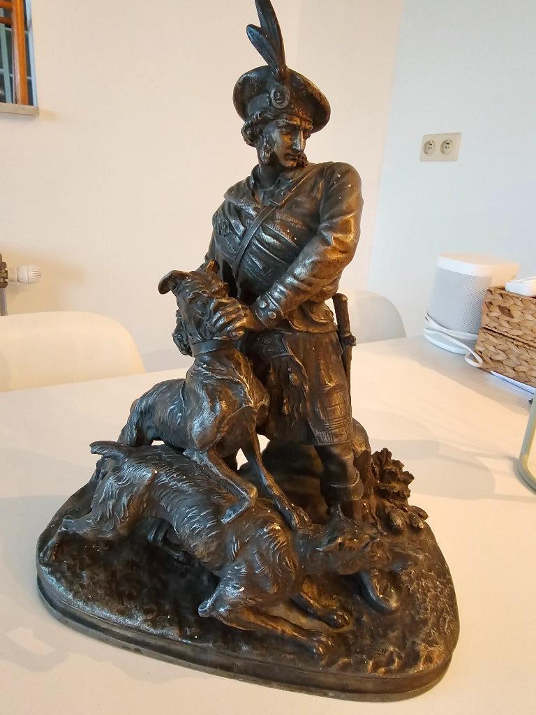 Antiek beeld zamak, Ophalen of Verzenden