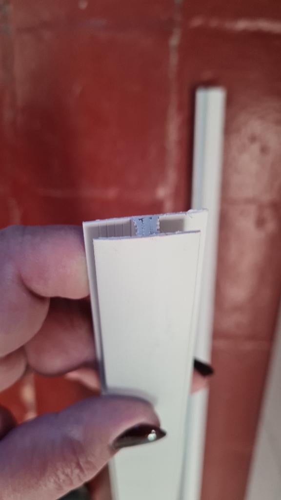 Profilé de jonction en pvc blanc 2m20, Enlèvement, Comme neuf, Douche